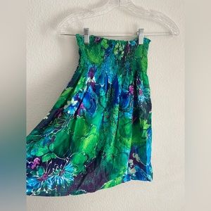 Y2k strapless flowy top